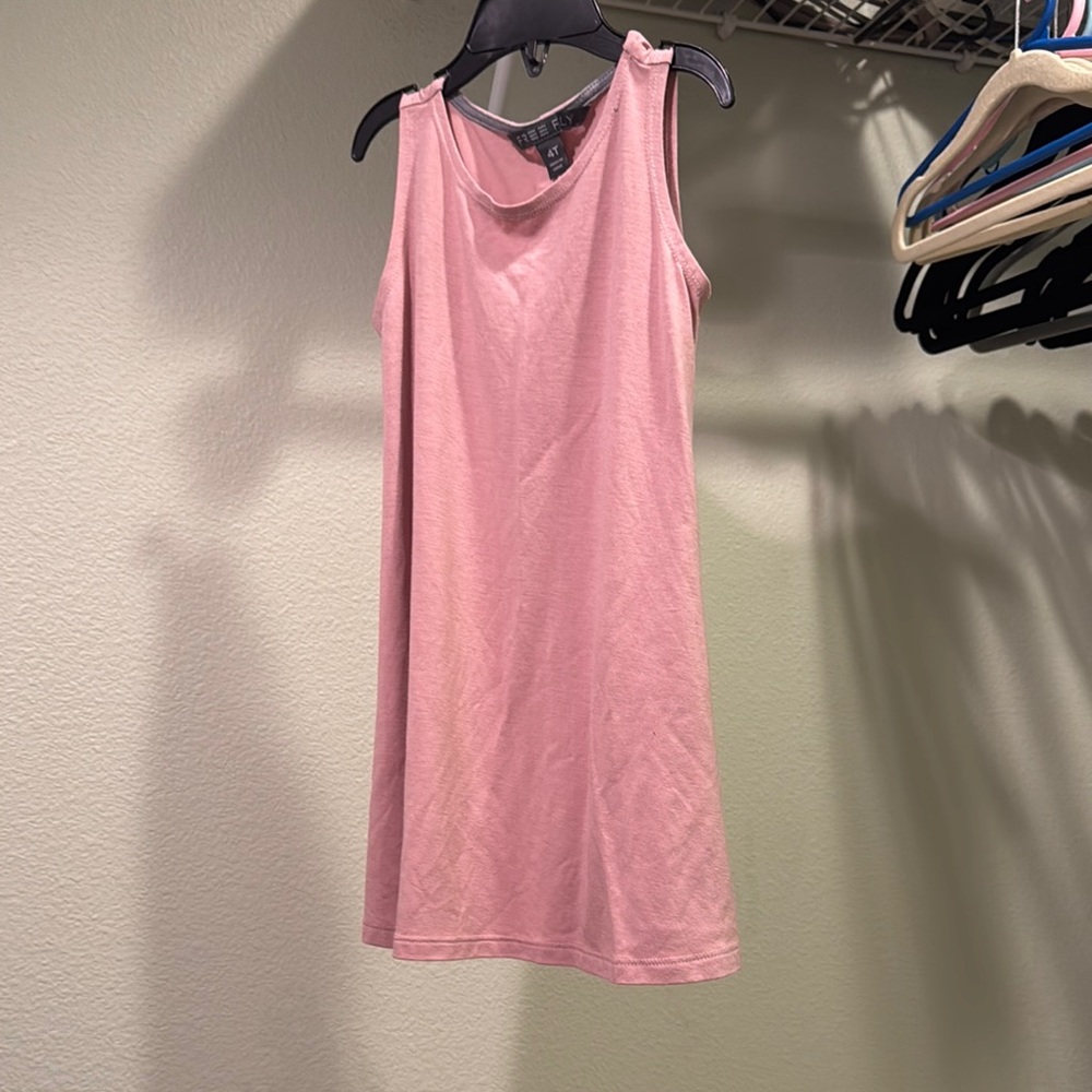 4T Free Fly Fishing Pink Sleeveless Tank Top dress